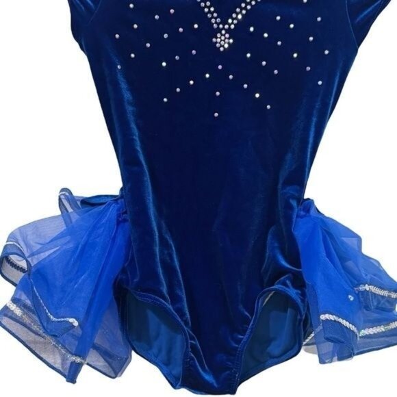 Weissman Late Night Talking Rhinestone Leotard Tule Skirt Dance Performance 7/8 - Picture 4 of 10